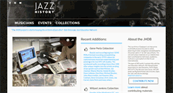 Desktop Screenshot of jazzhistorydatabase.com